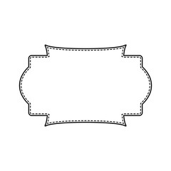 Fototapeta premium Abstract art banner, poster, greeting card. Trendy retro vector ornament template. Vintage black frame, great design for any purposes.