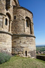 Fototapeta premium Priory church in Saint-Romain-le-Puy in the Loire department in central France