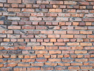 Obraz premium old red brickwork background and texture 
