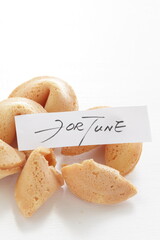 Homemade fortune cookie for Chinese confectionery food image