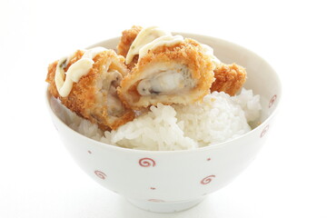 Japanese style fried breadcrumbs and oysters 
