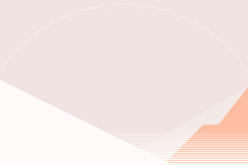 Pastel pink mountain background in minimal style