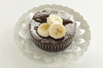 Homemade banana cake for gourmet comfort dessert