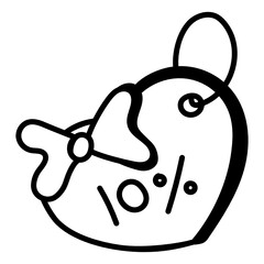 
A premium download vector of heart tag

