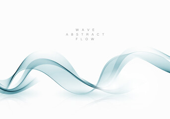 Vector color abstract wave design element Wave flow
