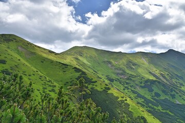 Obraz premium Tatry Zachodnie, Tatrzański Park Narodowy, szlaki turystyczne, góry w Polsce,