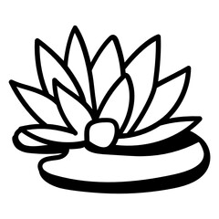 
Modern style vector of lotus 

