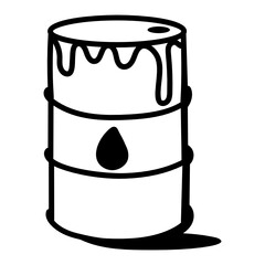 

Have a look at this amazing hand drawn icon of oil spill barrel 


