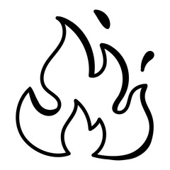 
Download this premium quality doodle icon of fire 

