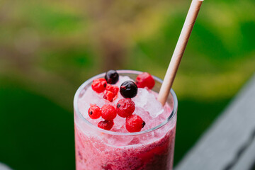 raspberry and blackberry smoothie