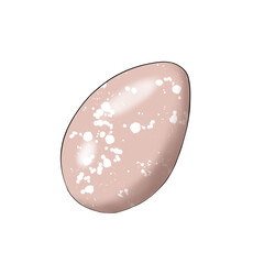 Pink Egg Background Hand Drawn Illustration	

