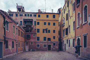 A backyard of Venice.