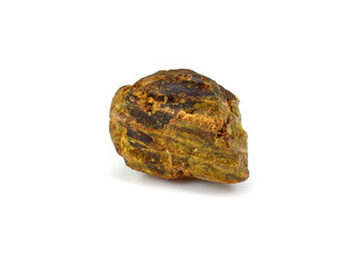 Placer of propolis on a white background. Bee product. Close-up. Isolated. Bees Propolis Medicinal Ingredient Isolated on White.