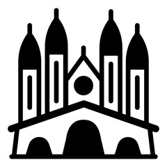 
Download premium glyph icon of sagrada familia  

