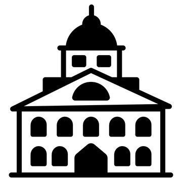 
Download premium glyph style icon of faneuil hall 

