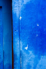 Texture of old blue wall