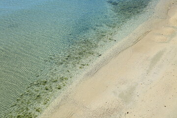 Sandy beach on Island Rab in Croatia