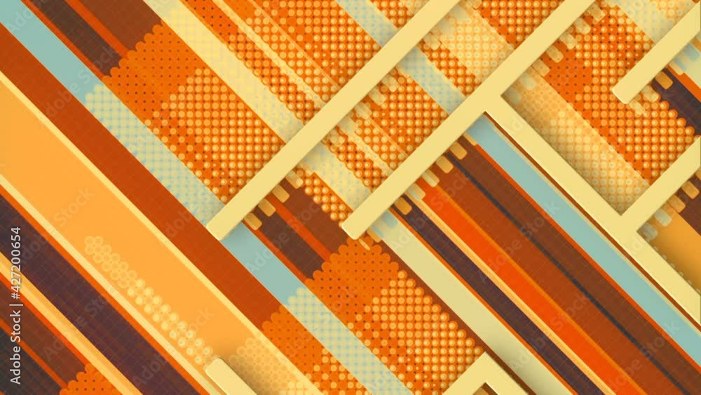 Poster 3d render maze built over the movement diagonal lines. abstract concept art. hd