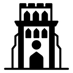 
A commercial and historical building in caribbean island, basseterre icon

