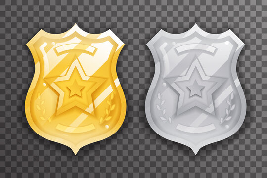 Shield protection insignia security badge icon Vector Image