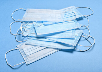 Fototapeta premium medical protective mask for respiratory protection against viruses, germs, covid or coronavirus, and other infections