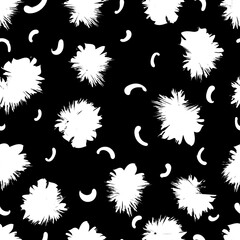 abstract seamless pattern  monochrom
