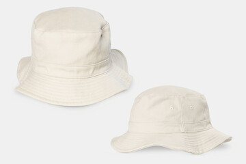 Unbleached bucket hat streetwear accessories set