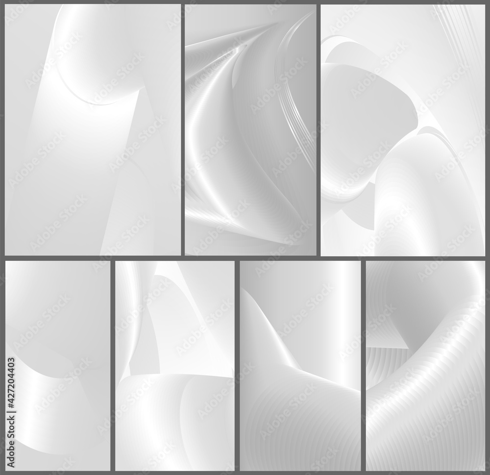 Poster minimalist style gradient art backgrounds with grey metallic color tone. conceptual soft, smooth lin
