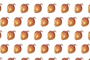 Hand drawn watercolor background of onions 