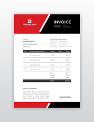 Modern business invoice template design