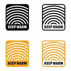 "Keep warm" function and system property information sign