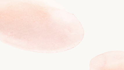 Fototapeta premium Background of beige watercolor with nude stains in simple style