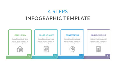 4 Steps - Infographic Template