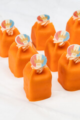 Orange Marzipan Dutch King's National day in Netherlands Koningsdag