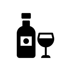 Drink Vector Glyph Icon. Hotel and Services Symbol EPS 10 