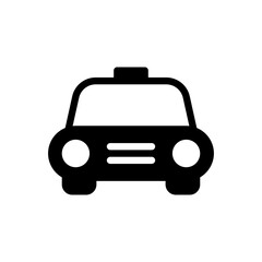 Taxi Vector Glyph Icon. Hotel and Services Symbol EPS 10 