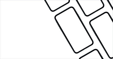 Smartphone mockup Isometric Perspective Device model. Modern template for infographics or presentation UI design interface tech Mobile app design . 3D iPhone Vector illustration