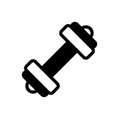 Dumbbell Vector Glyph Icon. Hotel and Services Symbol EPS 10 