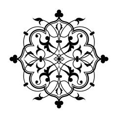 Decorative element eastern pattern.