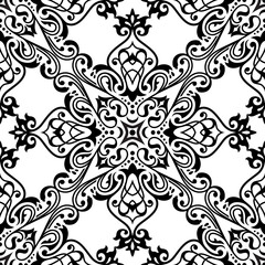 Traditional damask seamless pattern.
