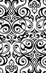  Damask seamless pattern.