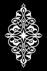 Decorative element eastern pattern.