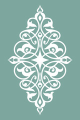 Decorative element eastern pattern.