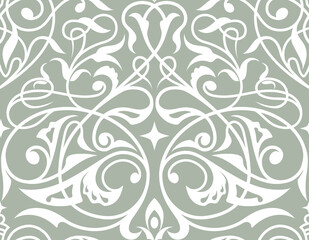 Damask  seamless ornament.