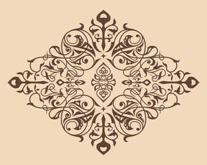 Decorative element eastern pattern.