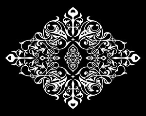 Decorative element eastern pattern.