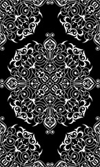 Damask  seamless ornament.