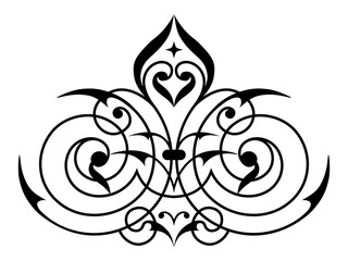Decorative element eastern pattern.