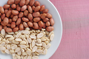 Peanuts on a plate