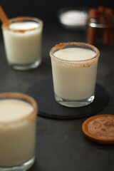 Kogel mogel drink made from eggs with cream